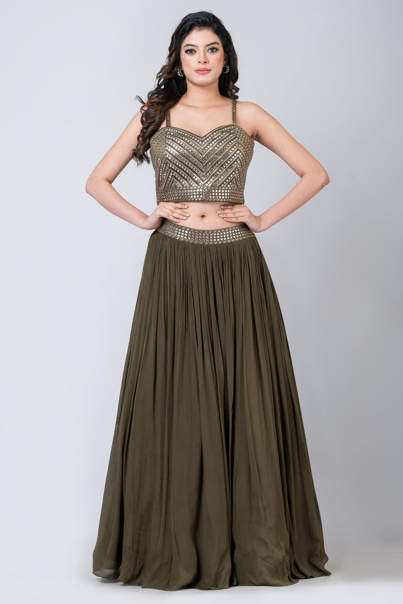 Purkashish (Lehenga with a blouse and long jacket)