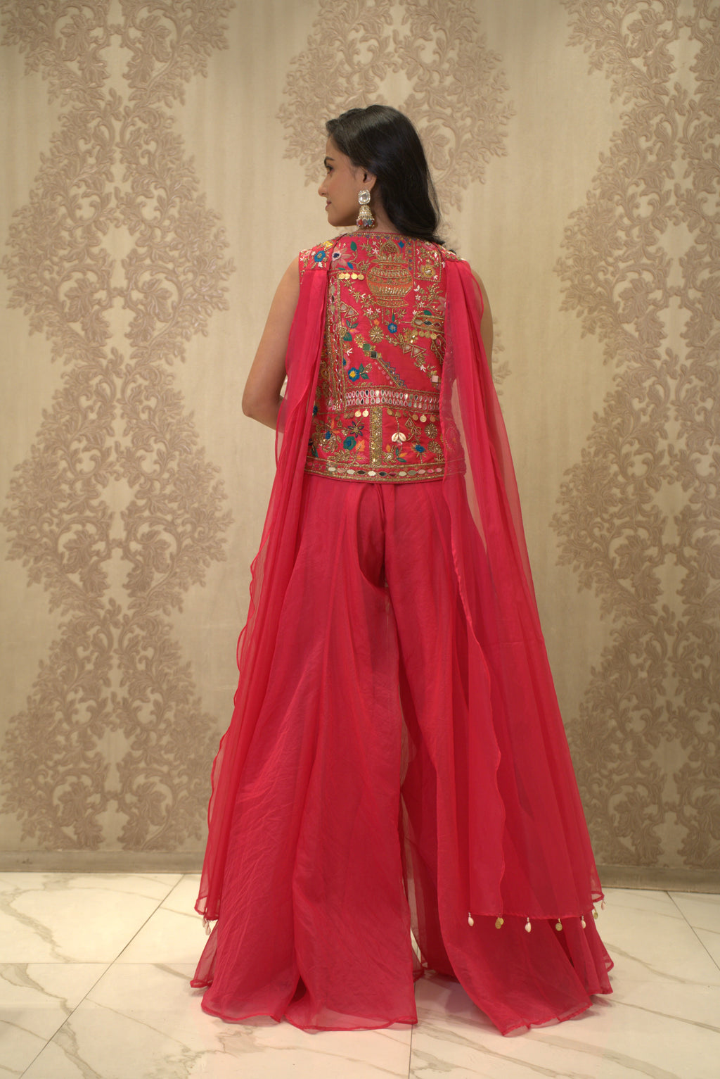 Paljak (Palazzo Pant with Short Jacket Dupatta)