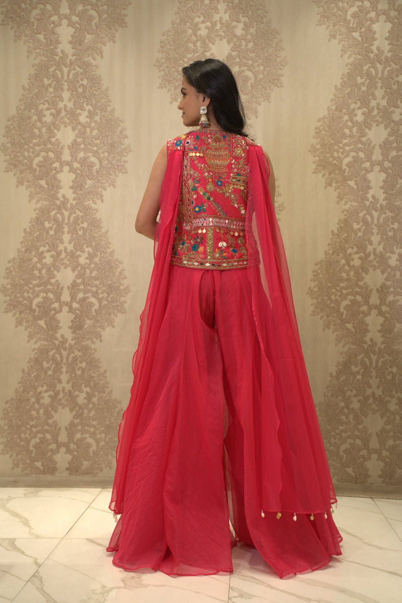 Paljak (Palazzo Pant with Short Jacket Dupatta)