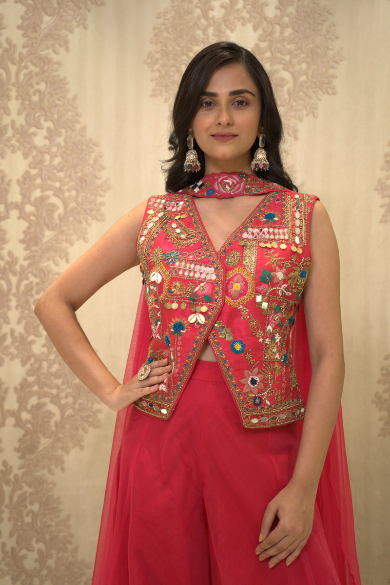 Paljak (Palazzo Pant with Short Jacket Dupatta)