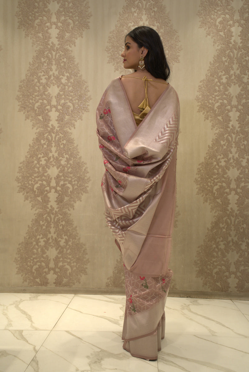 Malhar (Pashmina Silk Saree with Mina Booty Work)