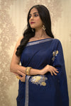 Jemisha (Katan Silk Saree with all over Stripe Jaal)
