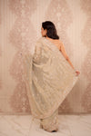 Noor (Green Crushed Tissue Embroidery Saree)