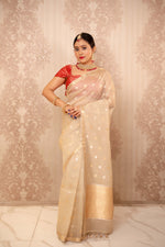 Mohini (Beige coloured kota silk saree)