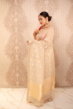 Mohini (Beige coloured kota silk saree)