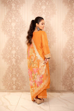 Kurpant (Orange Pant with Kurta and Chunni)