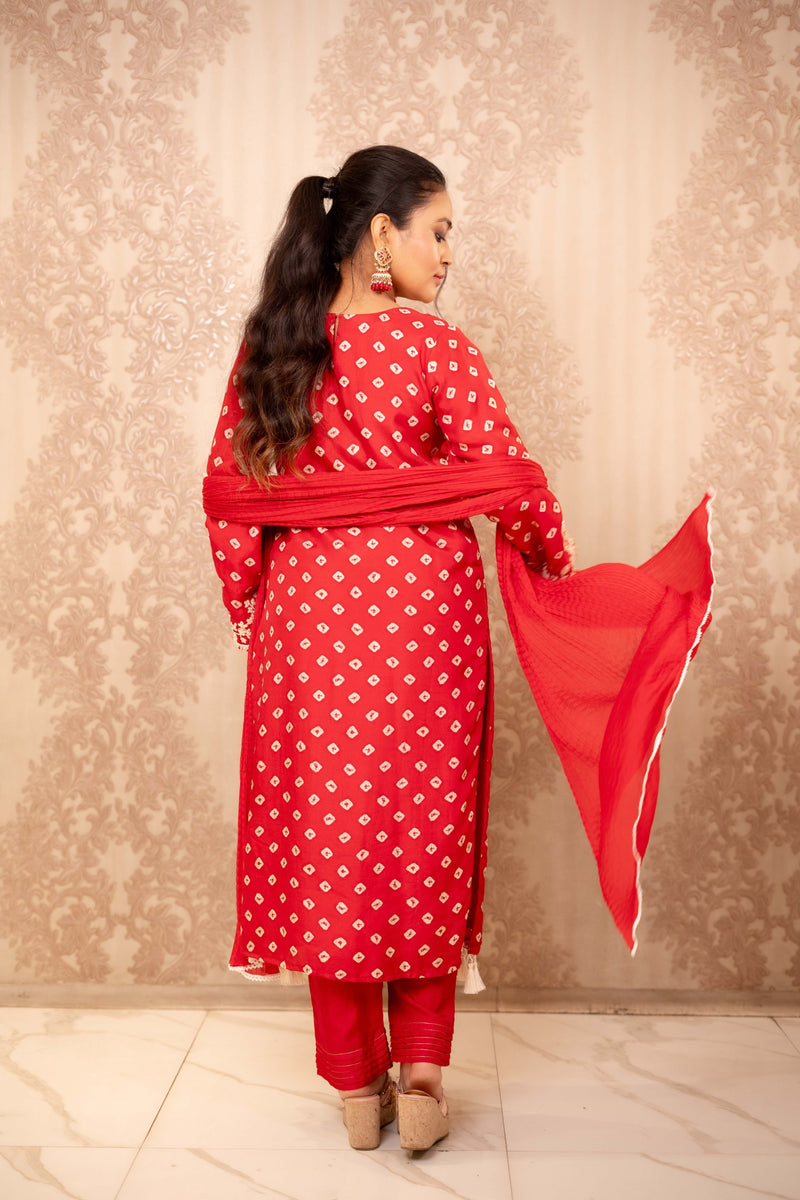 Aarohi Classic (Straight Pant Kurta with Crushed Chunni)