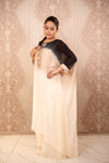 Elysian Drape Kaftan ( Black and White Long Kaftan )